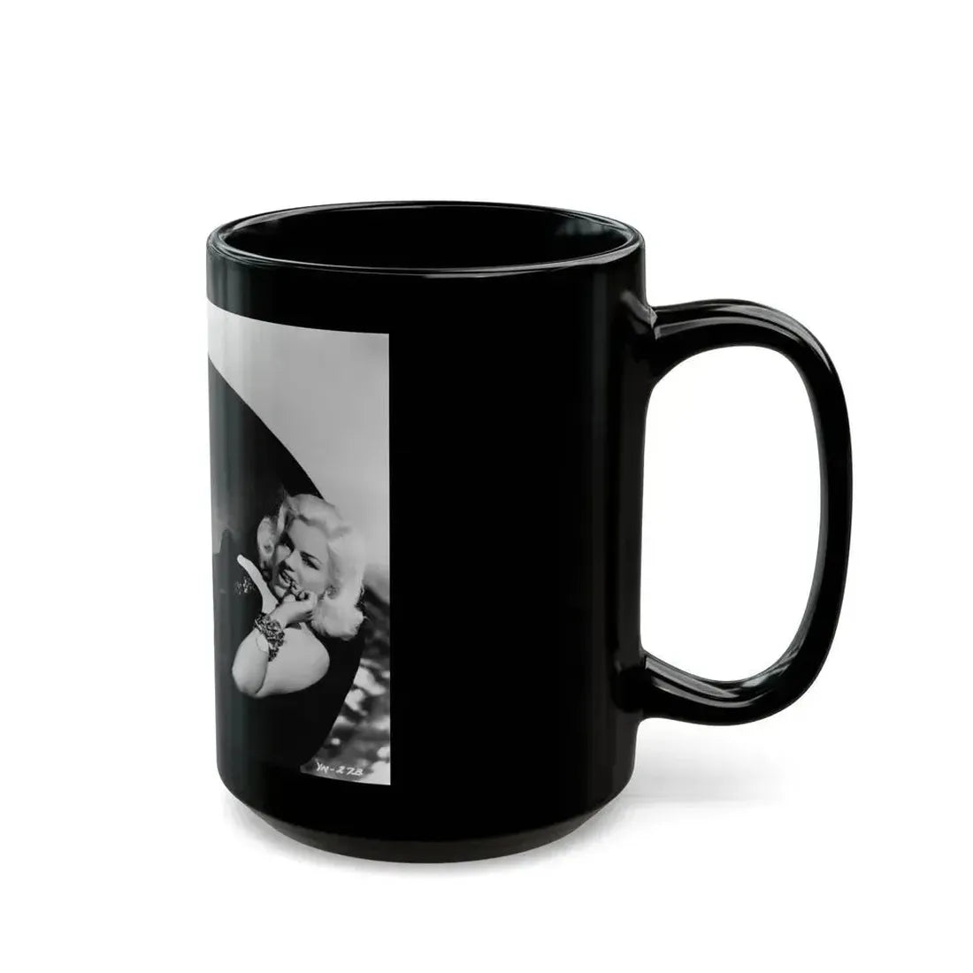 Diana Dors #104 (Vintage Female Icon) Black Coffee Mug - Go Mug Yourself