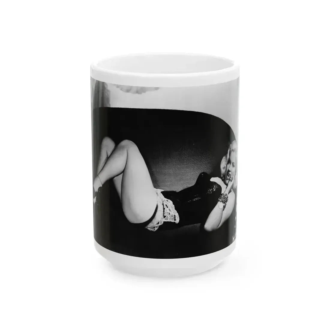 Diana Dors #104 (Vintage Female Icon) White Coffee Mug 15oz - Go Mug Yourself
