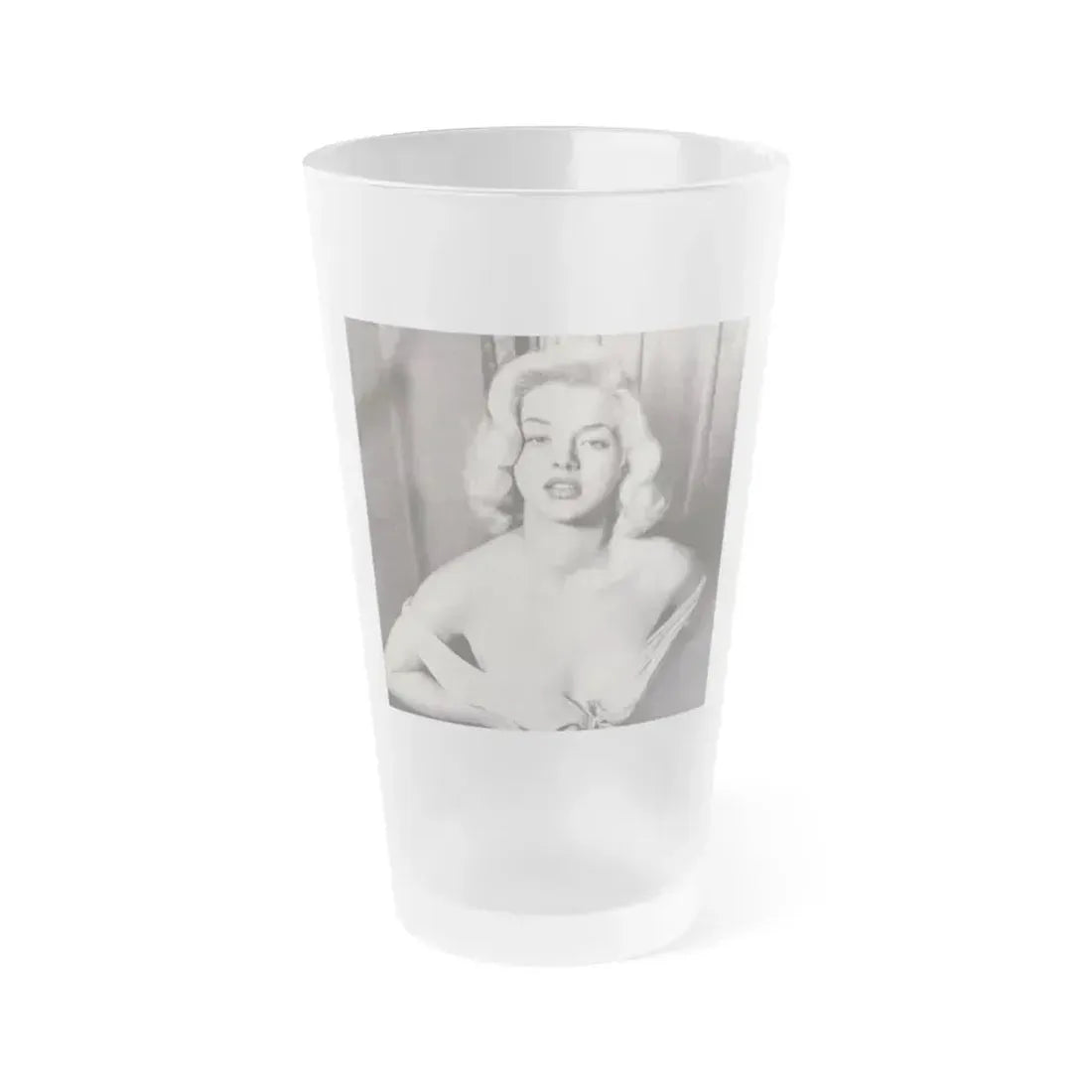 Diana Dors #108 (Vintage Female Icon) Frosted Pint Glass 16oz 16oz Frosted - Go Mug Yourself