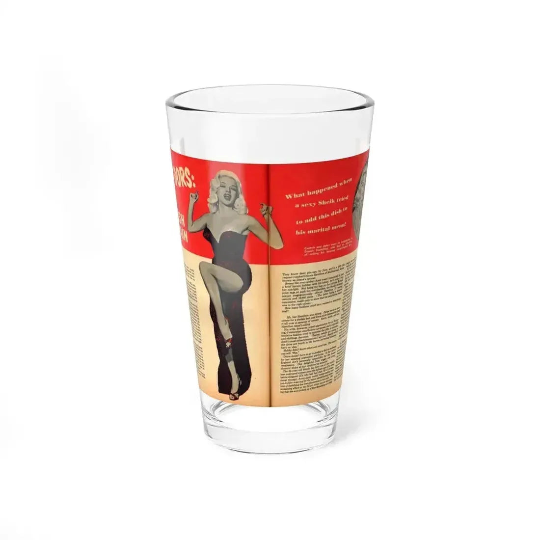 Diana Dors #109 (Vintage Female Icon) Pint Glass 16oz 16oz - Go Mug Yourself