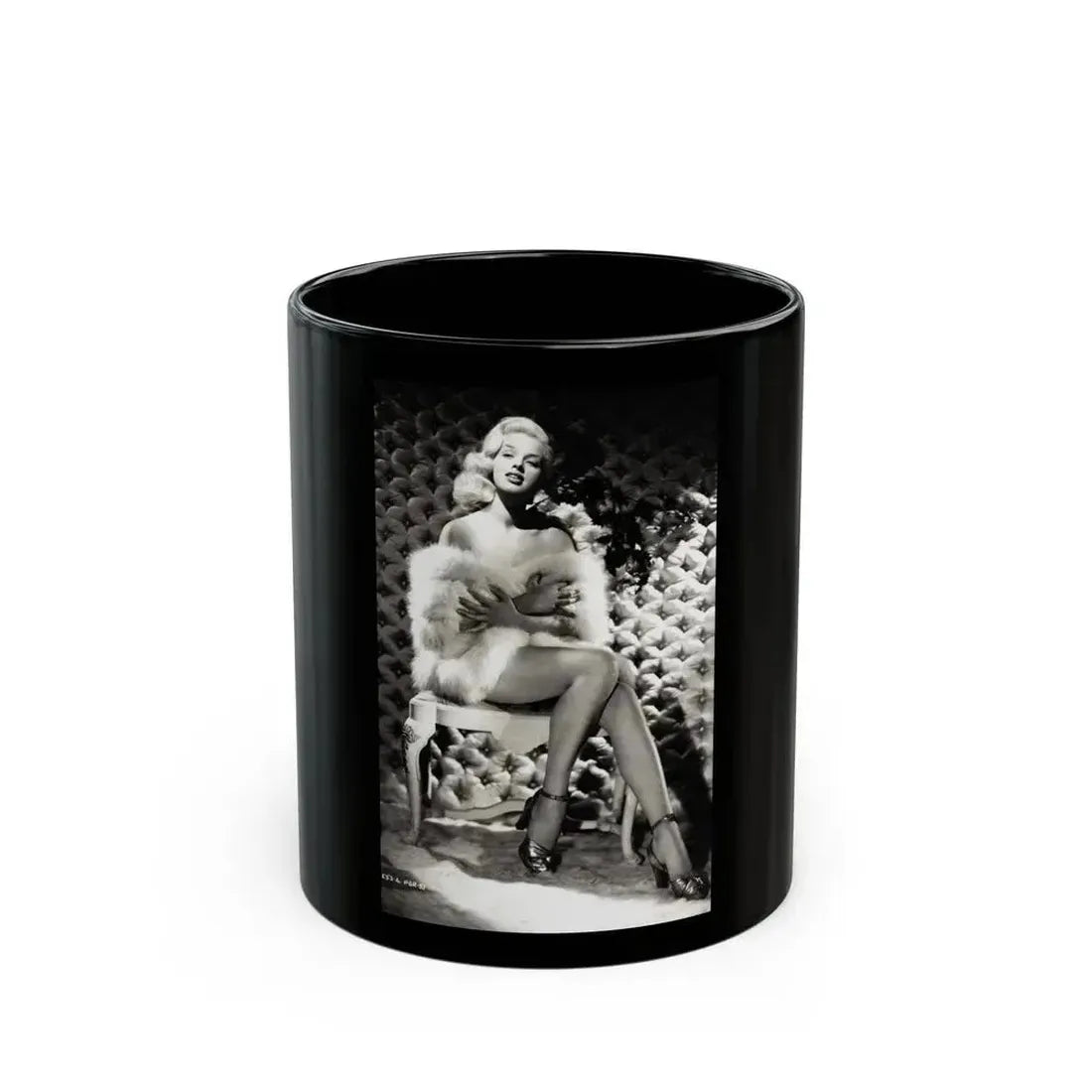 Diana Dors #110 (Vintage Female Icon) Black Coffee Mug 11oz - Go Mug Yourself