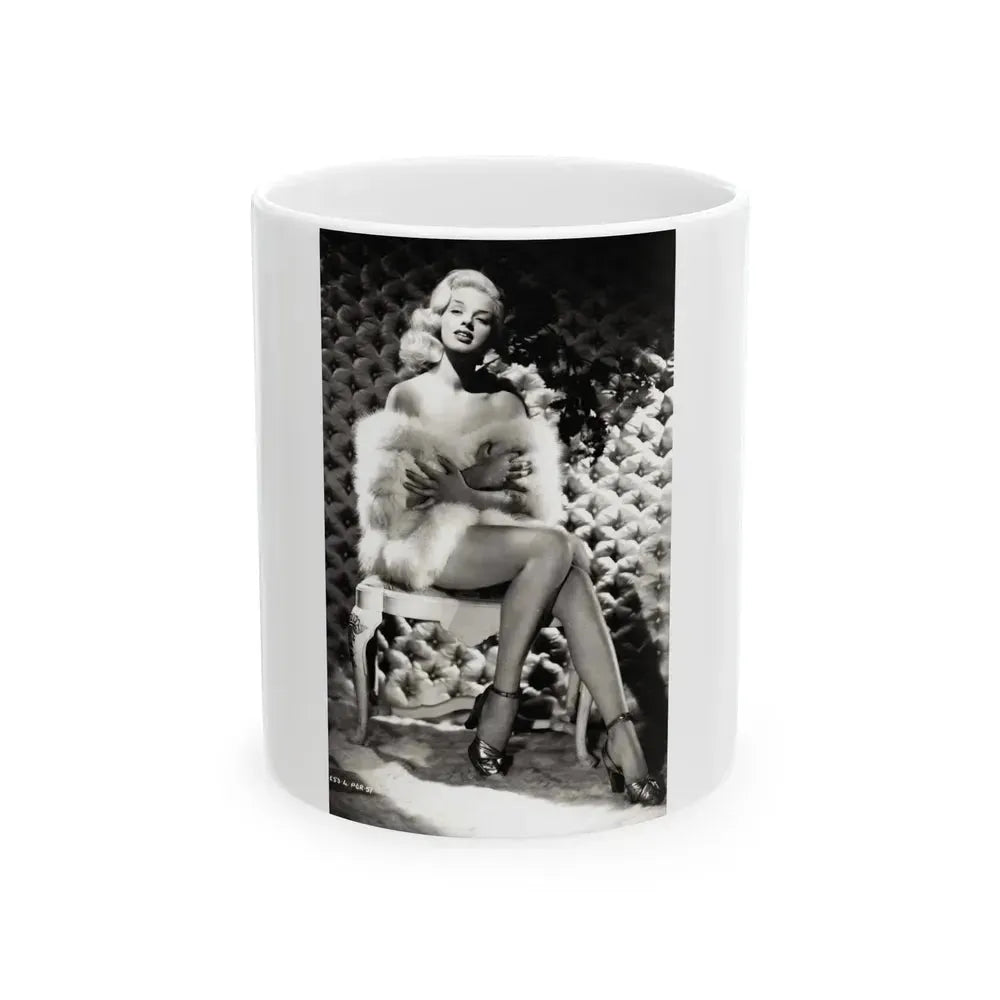 Diana Dors #110 (Vintage Female Icon) White Coffee Mug 11oz - Go Mug Yourself