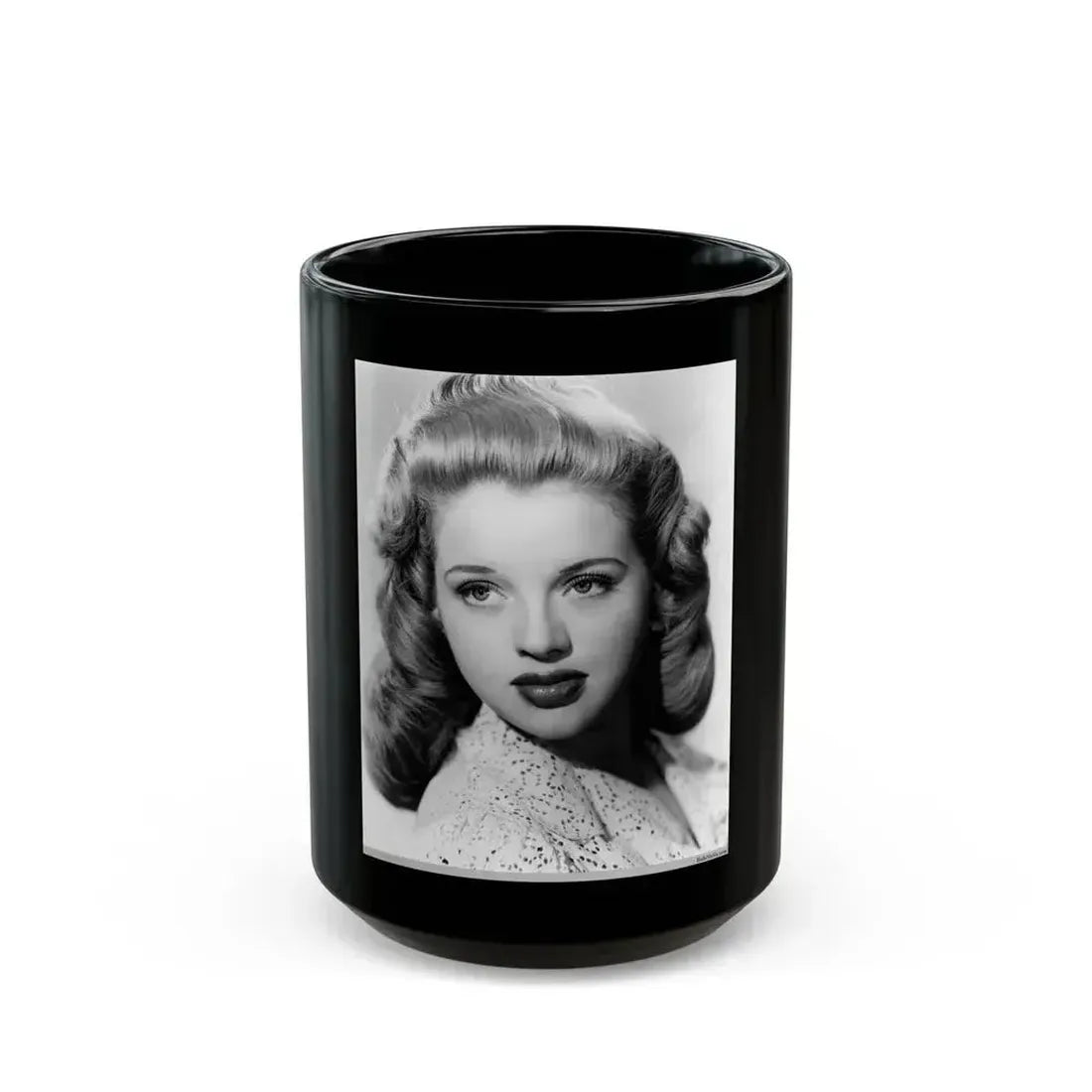 Diana Dors #115 (Vintage Female Icon) Black Coffee Mug 15oz - Go Mug Yourself
