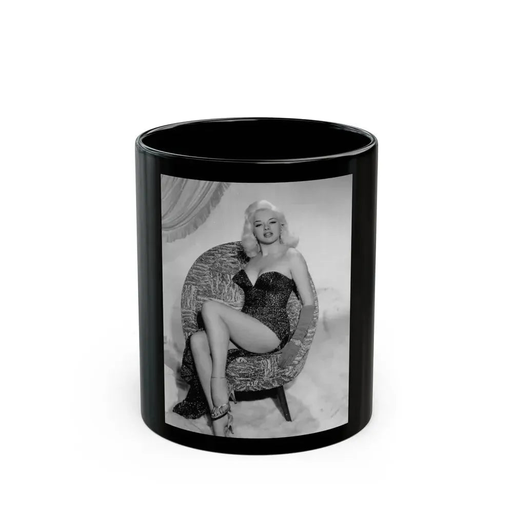 Diana Dors #127 (Vintage Female Icon) Black Coffee Mug 11oz - Go Mug Yourself