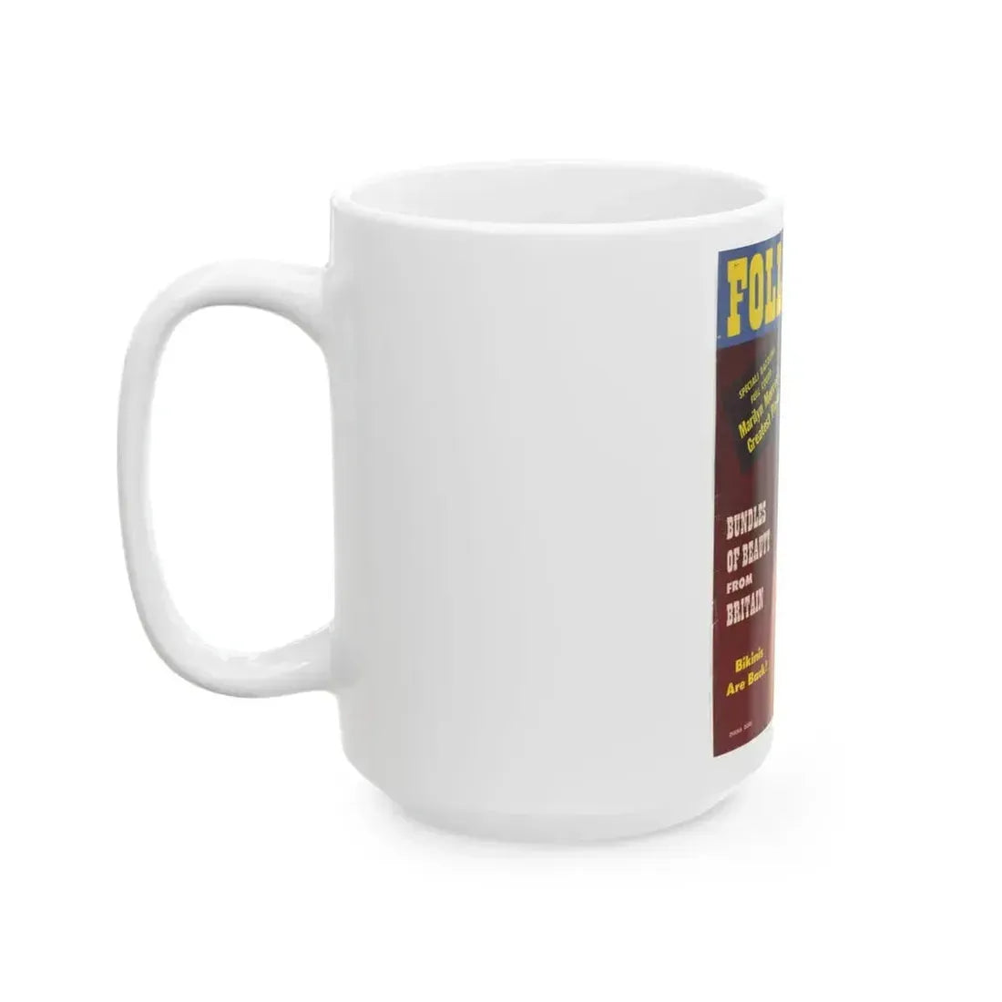 Diana Dors #129 - Mag. Cover (Vintage Female Icon) White Coffee Mug - Go Mug Yourself