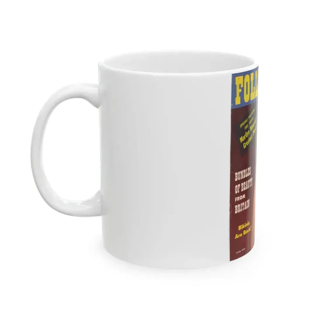 Diana Dors #129 - Mag. Cover (Vintage Female Icon) White Coffee Mug - Go Mug Yourself