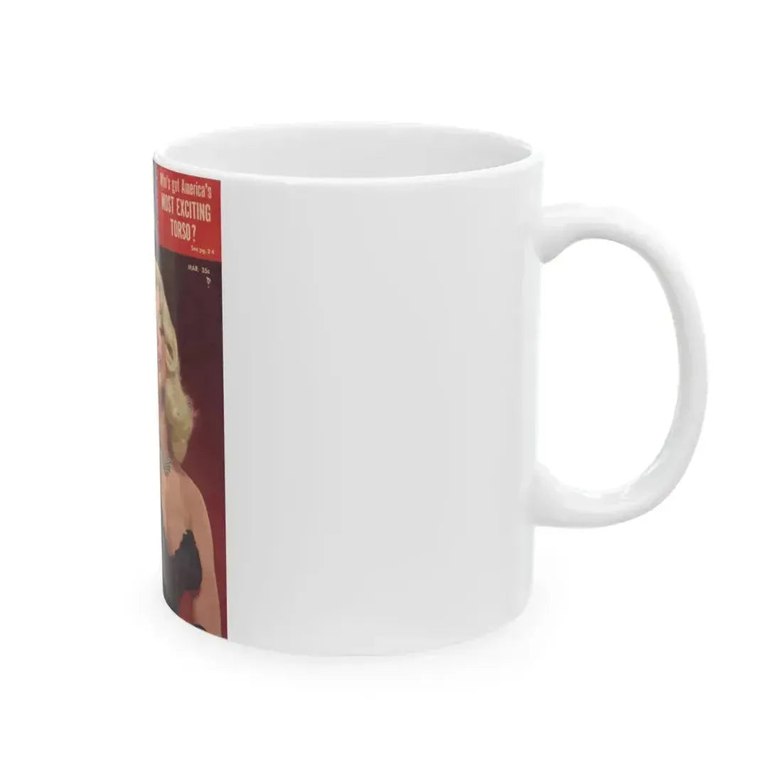 Diana Dors #129 - Mag. Cover (Vintage Female Icon) White Coffee Mug - Go Mug Yourself