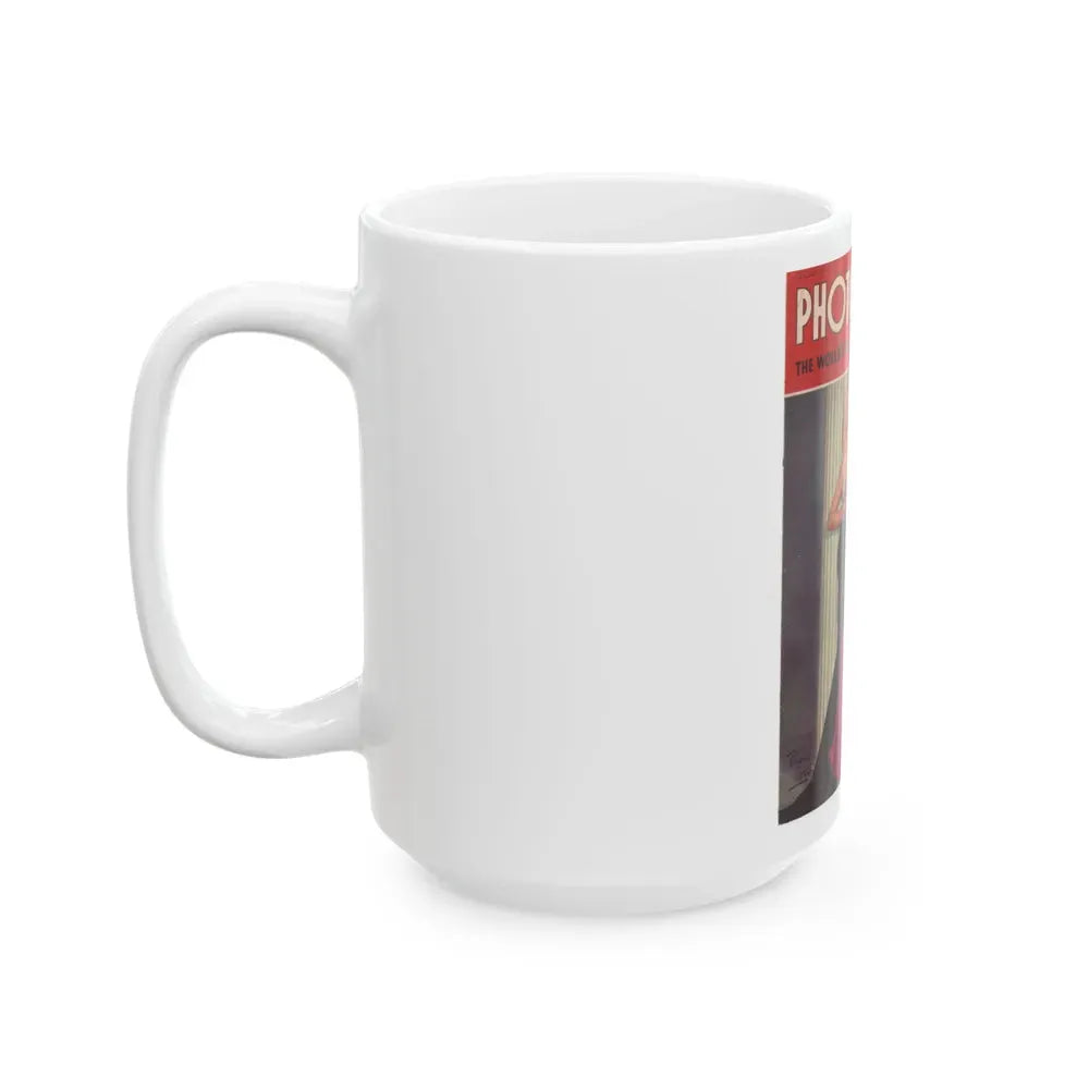 Diana Dors #130 - Mag. Cover (Vintage Female Icon) White Coffee Mug - Go Mug Yourself