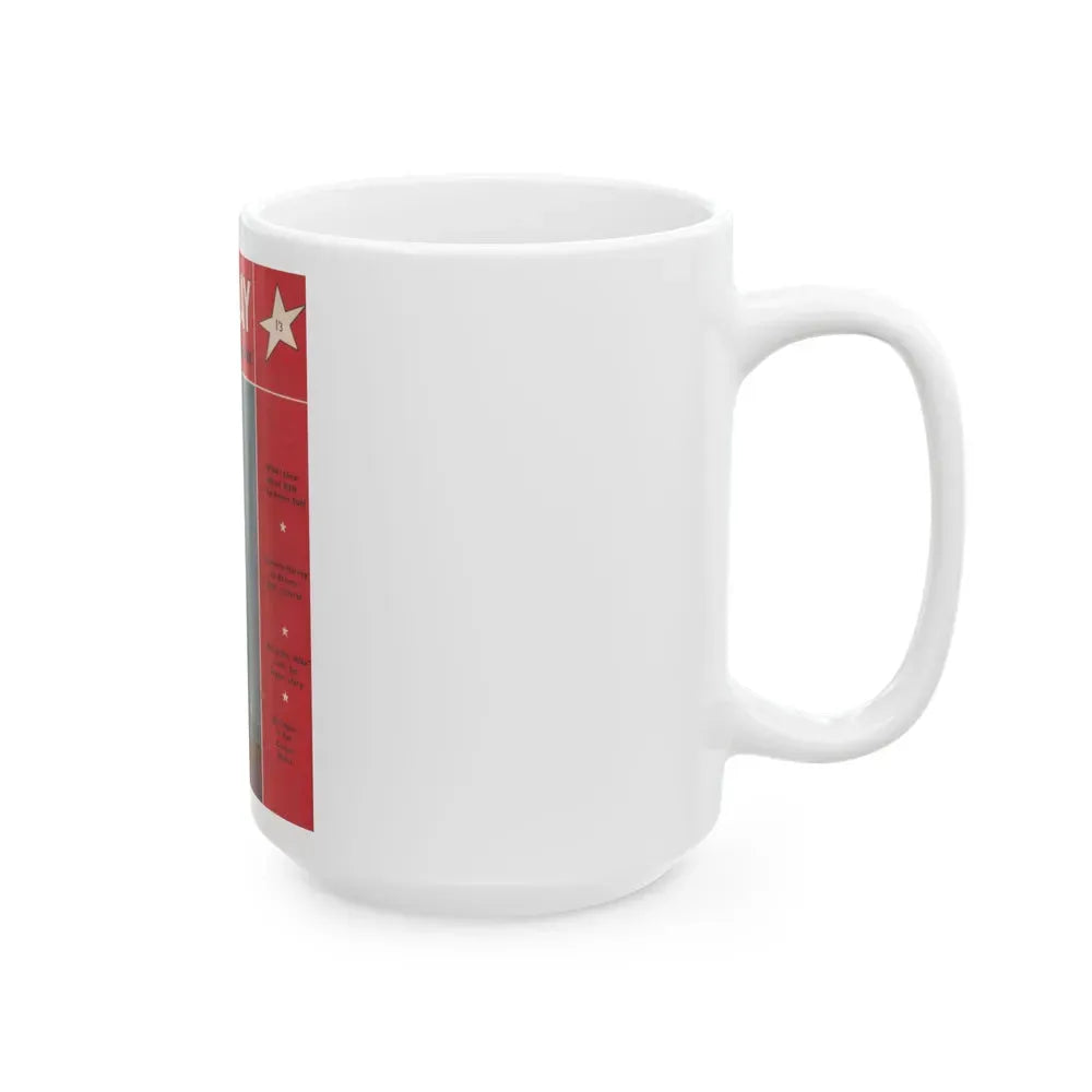 Diana Dors #130 - Mag. Cover (Vintage Female Icon) White Coffee Mug - Go Mug Yourself