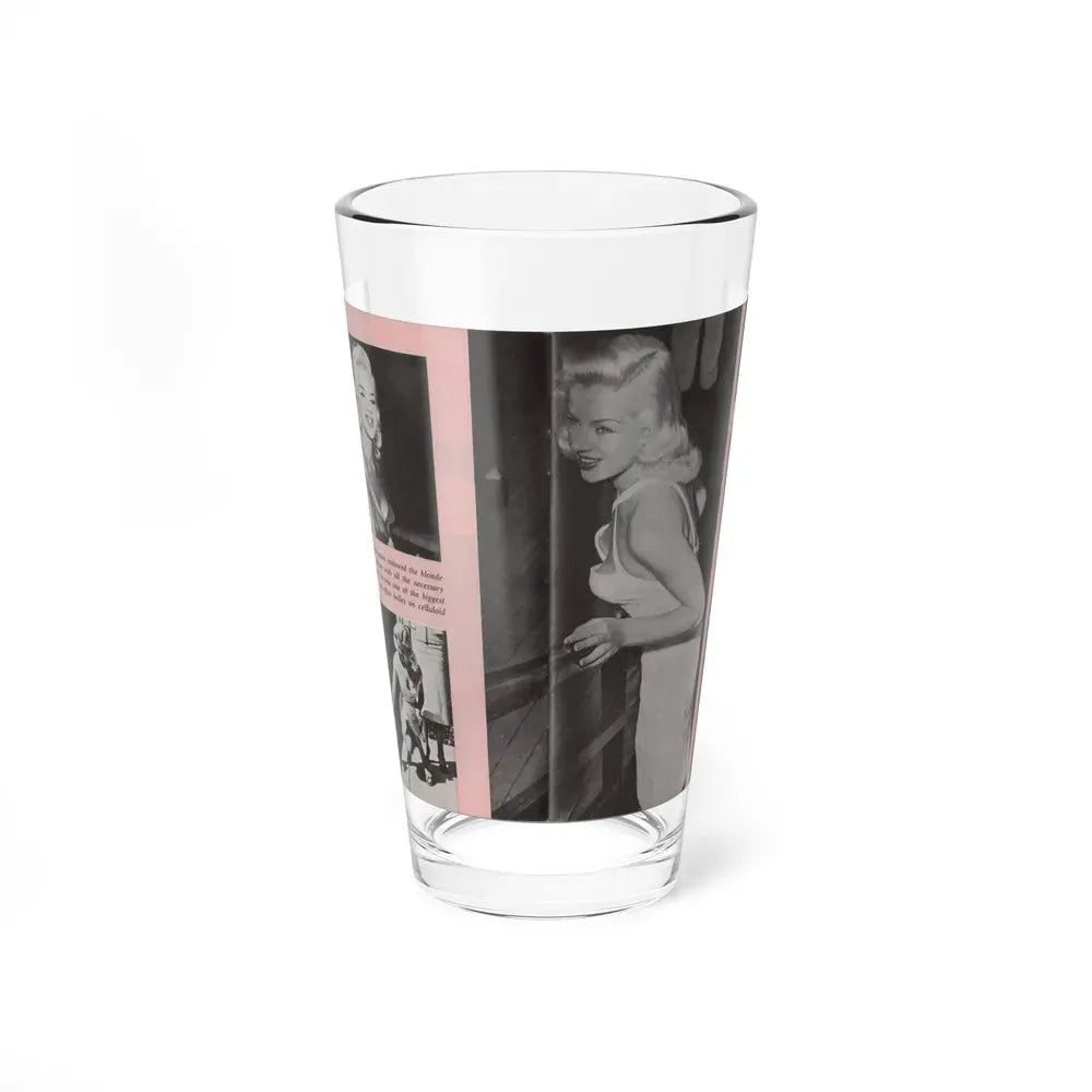 Diana Dors #135 - 4 B&W Photos & Caption from Pose! Pocket Mag. from July '58 (Vintage Female Icon) Pint Glass 16oz 16oz - Go Mug Yourself