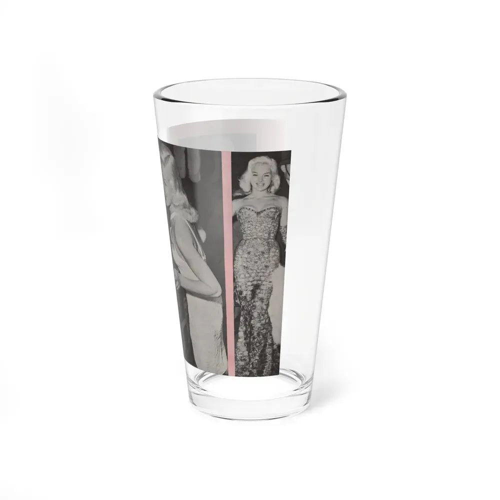 Diana Dors #135 - 4 B&W Photos & Caption from Pose! Pocket Mag. from July '58 (Vintage Female Icon) Pint Glass 16oz - Go Mug Yourself