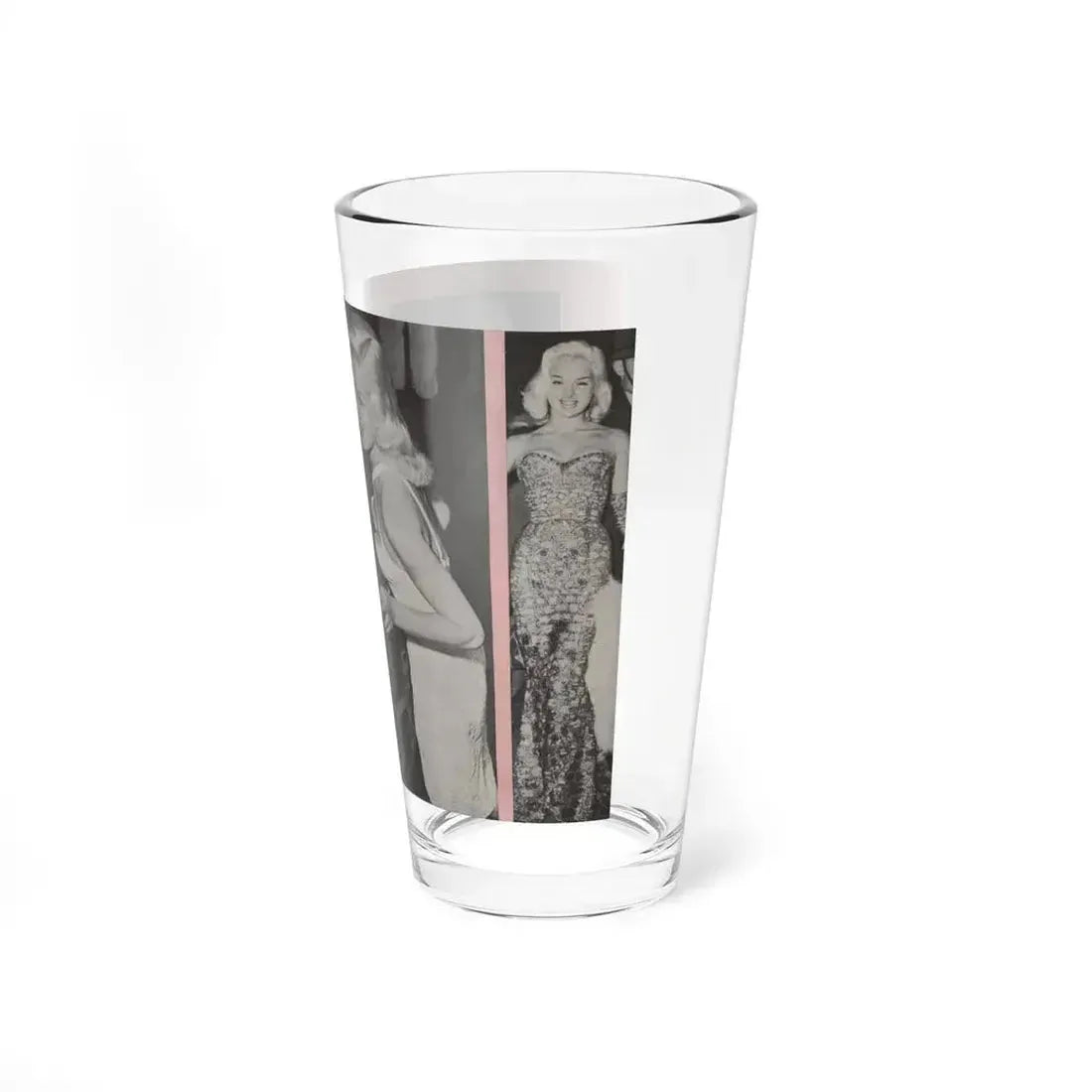 Diana Dors #135 - 4 B&W Photos & Caption from Pose! Pocket Mag. from July '58 (Vintage Female Icon) Pint Glass 16oz - Go Mug Yourself
