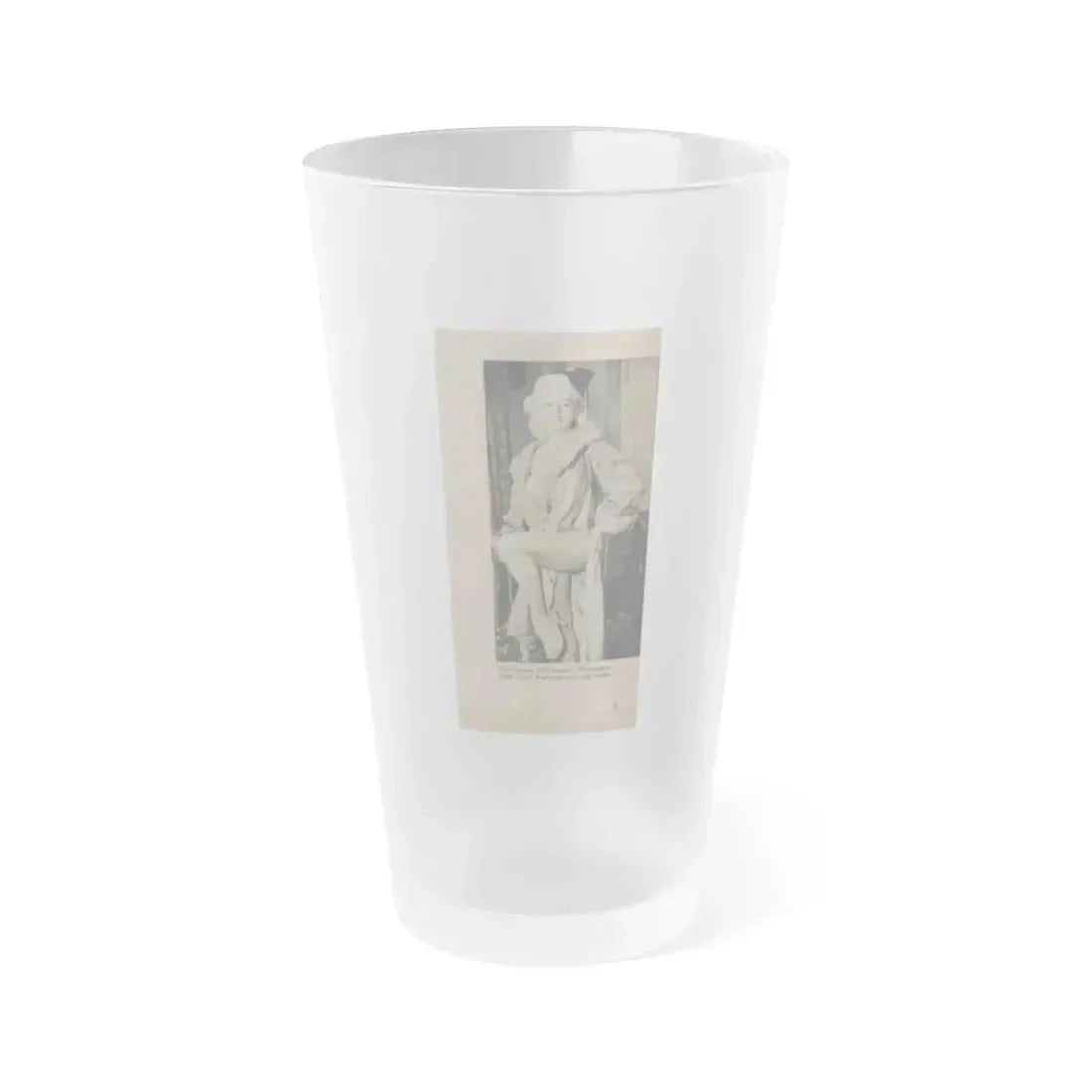 Diana Dors #140 - 1 of 2 B&W Pin-Up Photos from Mr. Magazine Aug. of '59 (Vintage Female Icon) Frosted Pint Glass 16oz 16oz Frosted - Go Mug Yourself