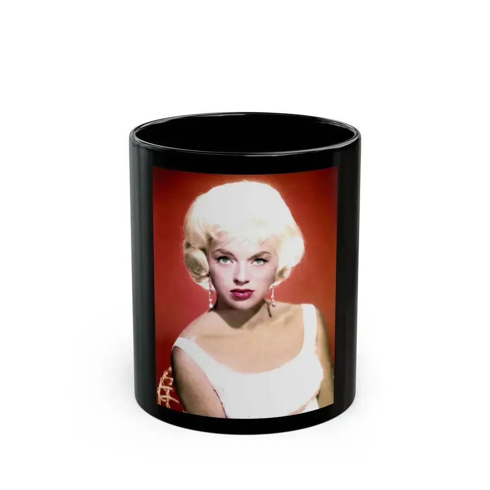 Diana Dors #143 (Vintage Female Icon) Black Coffee Mug 11oz - Go Mug Yourself