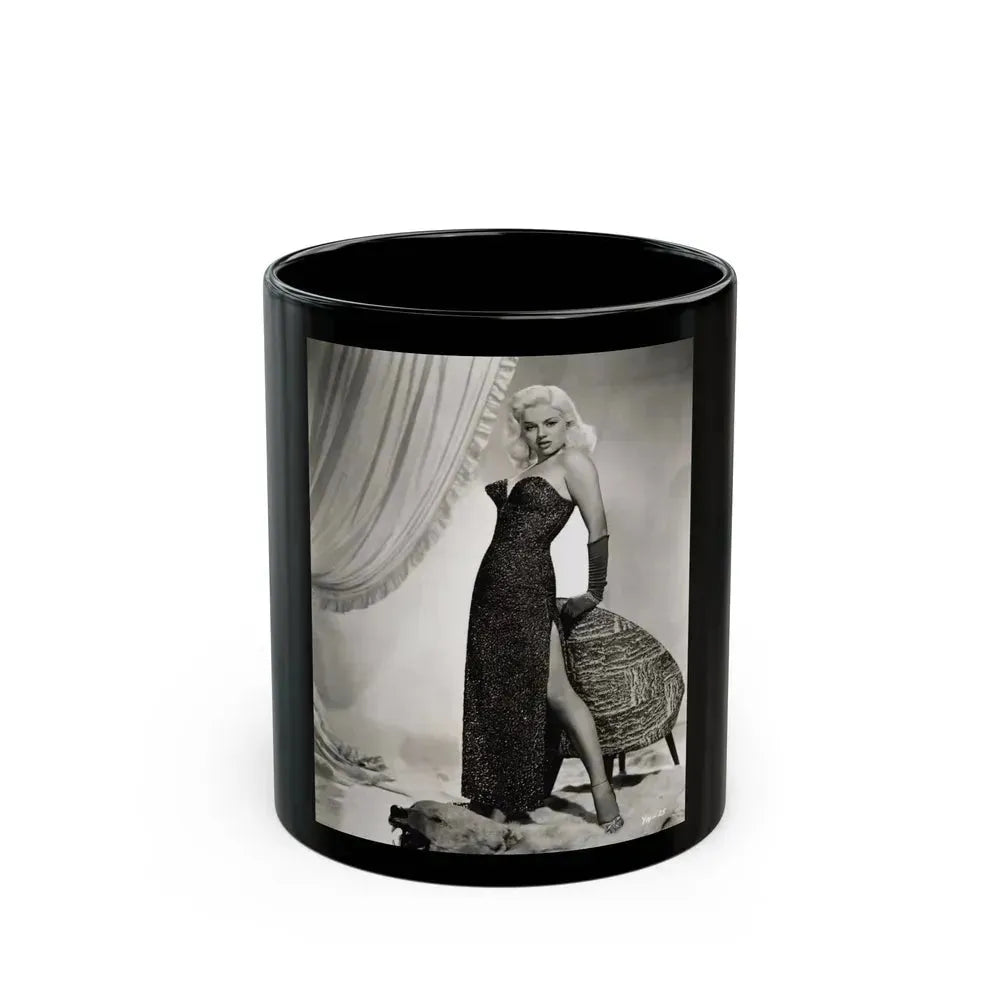 Diana Dors #144 (Vintage Female Icon) Black Coffee Mug 11oz - Go Mug Yourself