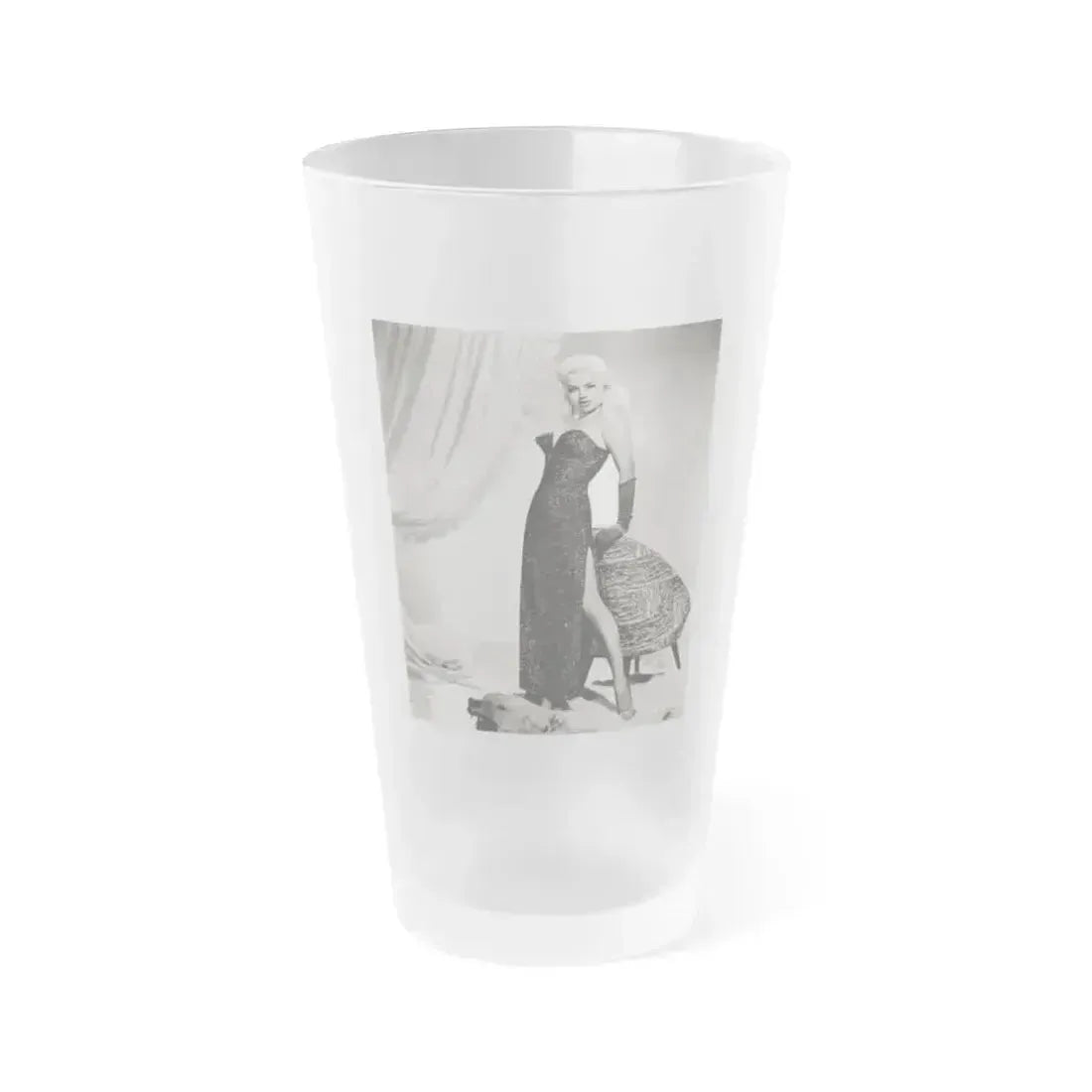 Diana Dors #144 (Vintage Female Icon) Frosted Pint Glass 16oz 16oz Frosted - Go Mug Yourself