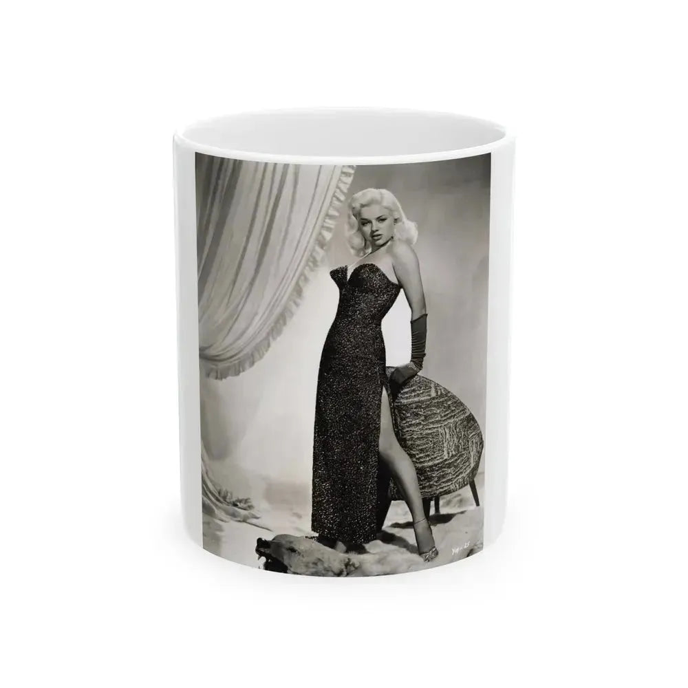 Diana Dors #144 (Vintage Female Icon) White Coffee Mug 11oz - Go Mug Yourself