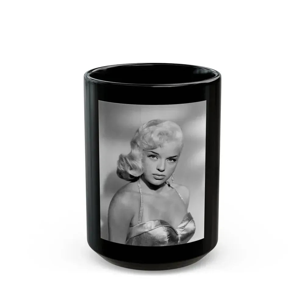 Diana Dors #15 (Vintage Female Icon) Black Coffee Mug 15oz - Go Mug Yourself