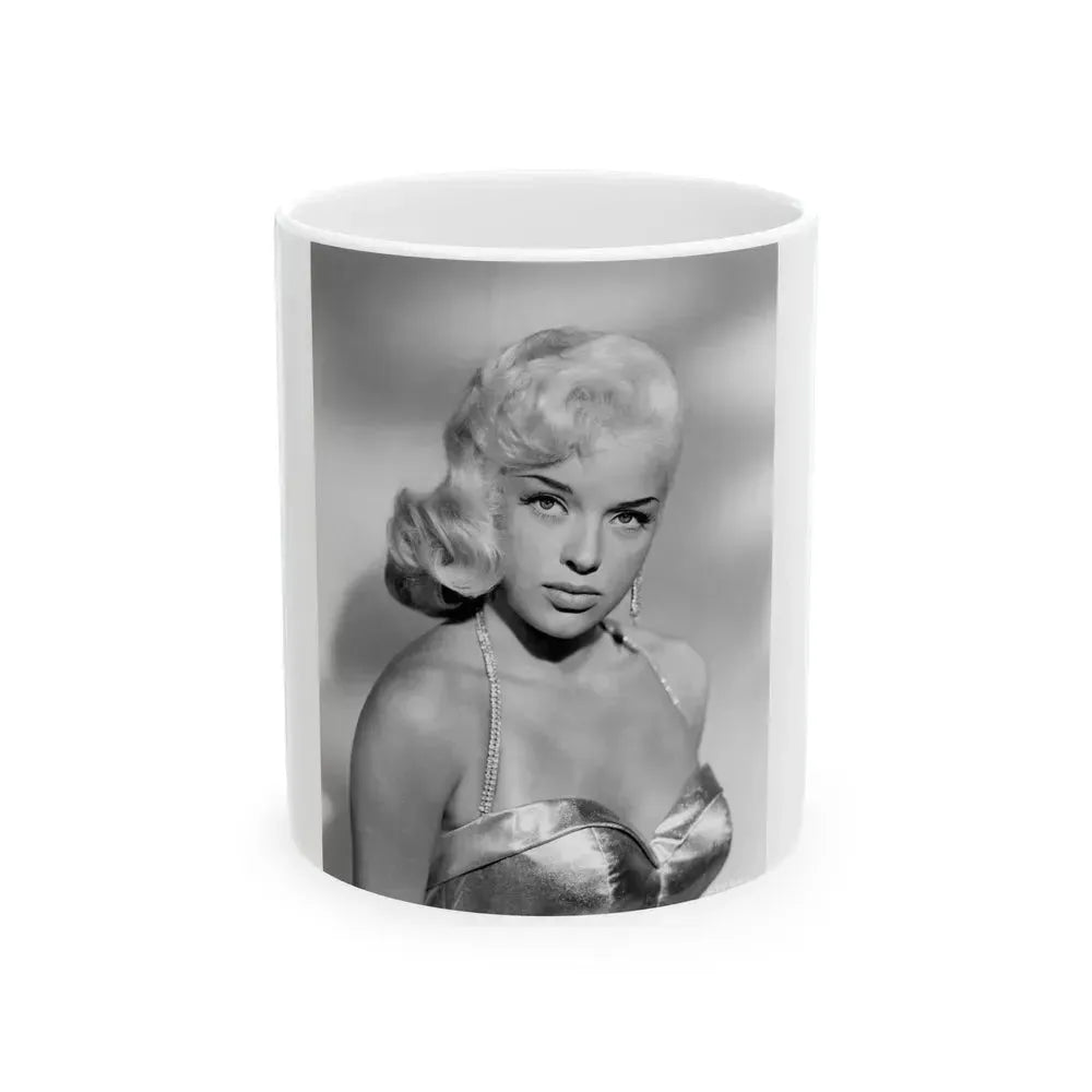 Diana Dors #15 (Vintage Female Icon) White Coffee Mug 11oz - Go Mug Yourself