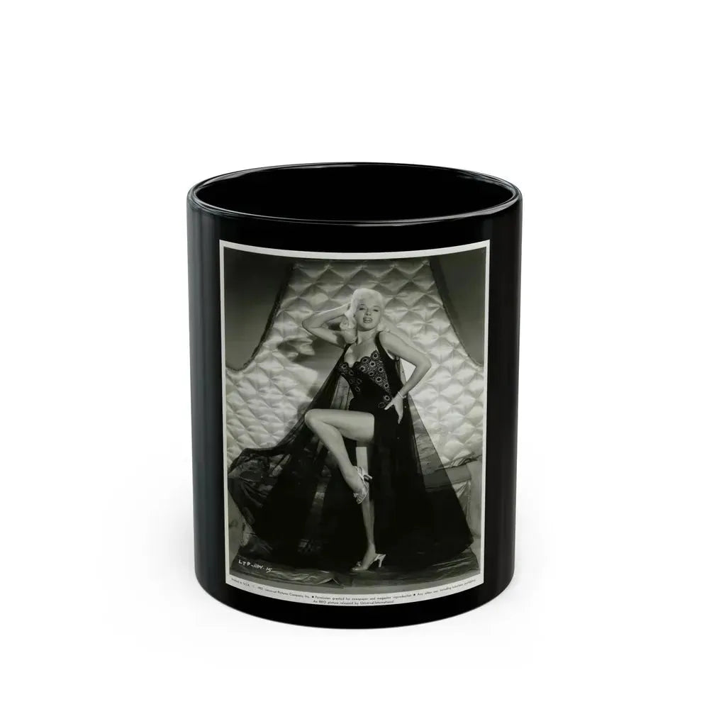 Diana Dors #150 (Vintage Female Icon) Black Coffee Mug 11oz - Go Mug Yourself