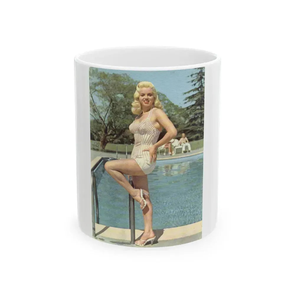 Diana Dors #154 (Vintage Female Icon) White Coffee Mug 11oz - Go Mug Yourself