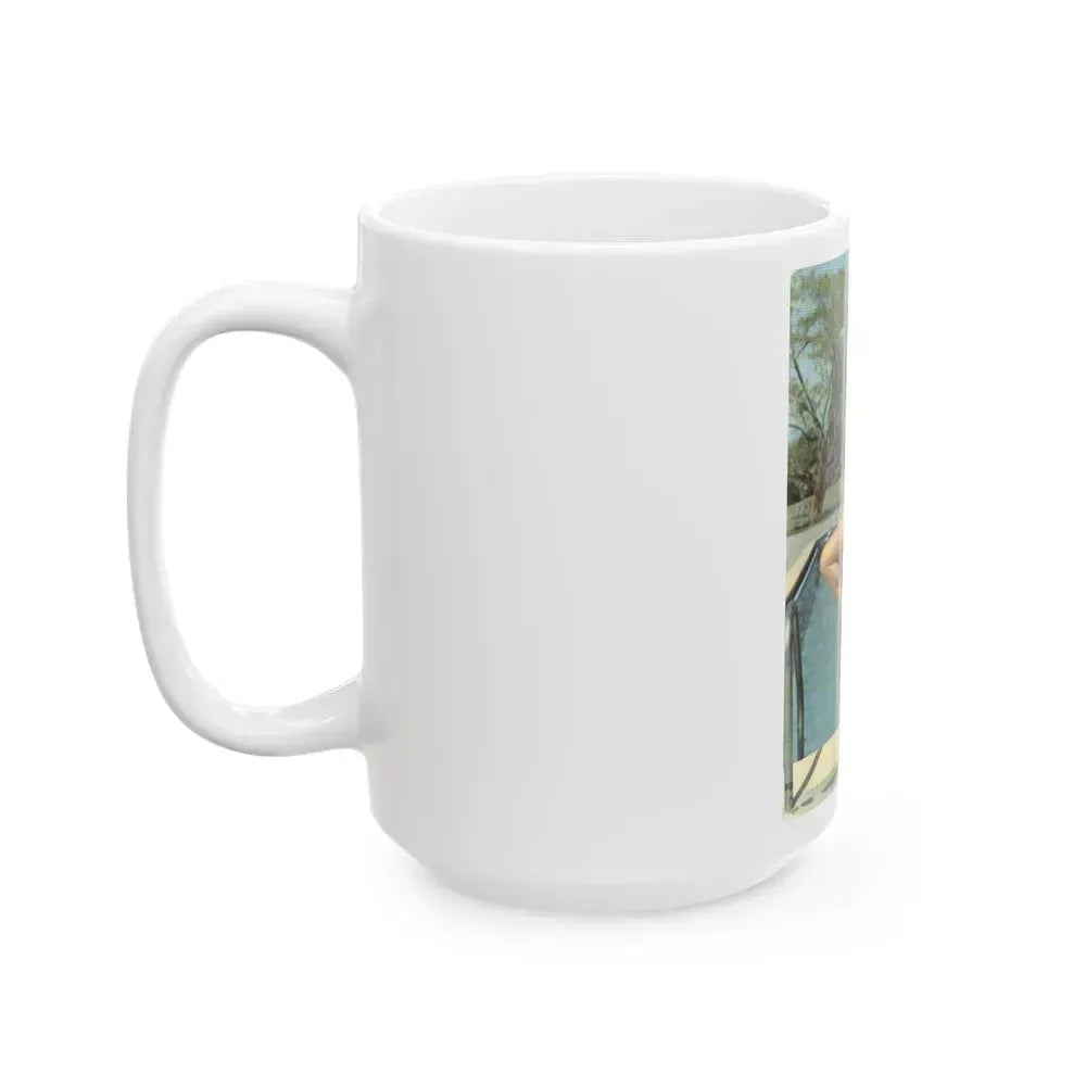 Diana Dors #154 (Vintage Female Icon) White Coffee Mug - Go Mug Yourself