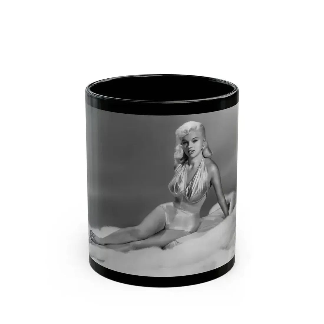 Diana Dors #155 (Vintage Female Icon) Black Coffee Mug 11oz - Go Mug Yourself