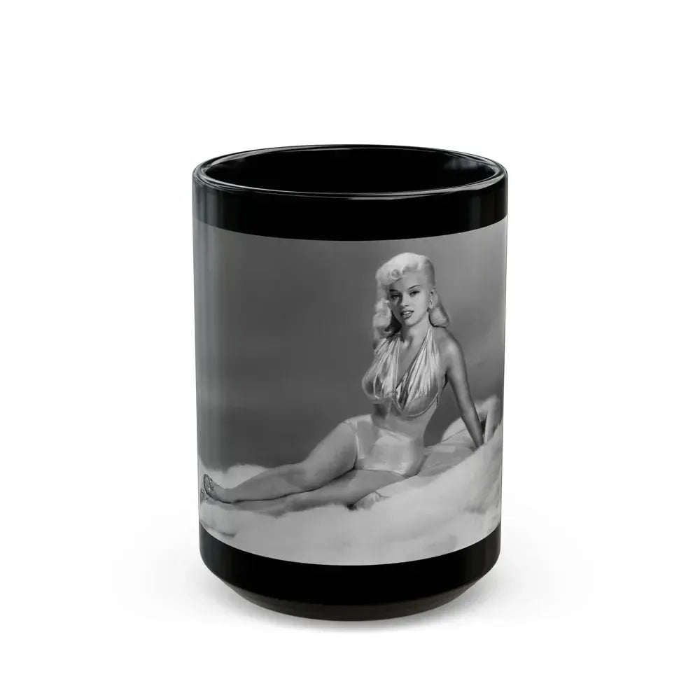 Diana Dors #155 (Vintage Female Icon) Black Coffee Mug 15oz - Go Mug Yourself