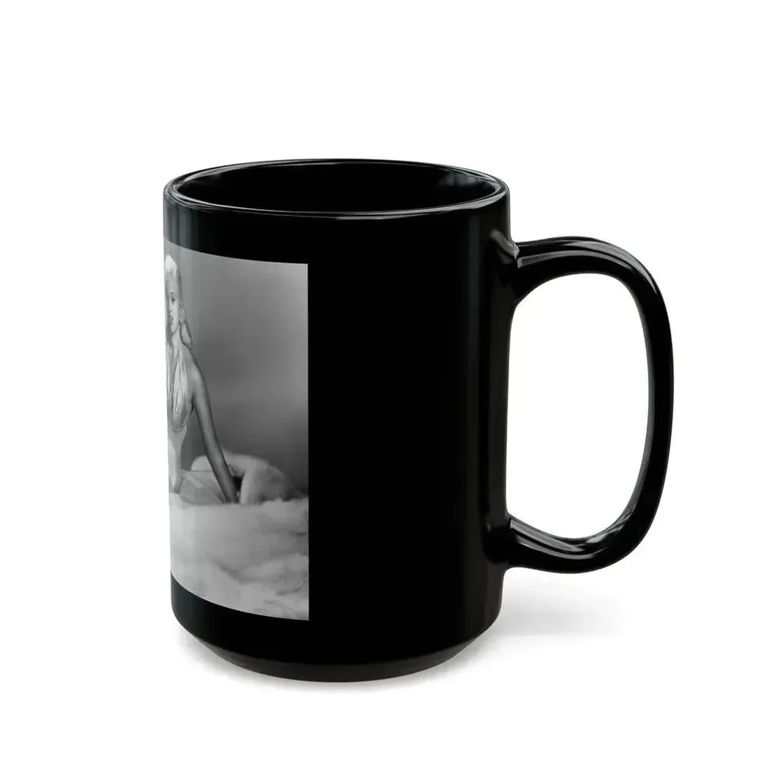 Diana Dors #155 (Vintage Female Icon) Black Coffee Mug - Go Mug Yourself