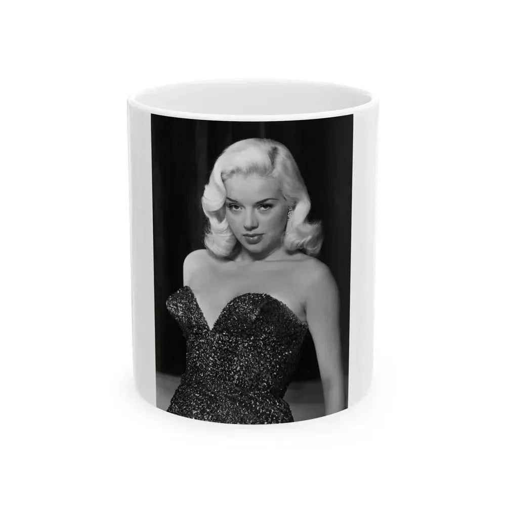 Diana Dors #158 (Vintage Female Icon) White Coffee Mug 11oz - Go Mug Yourself