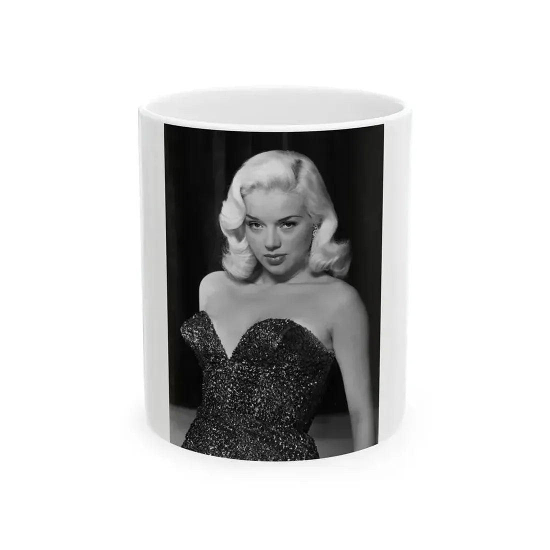 Diana Dors #158 (Vintage Female Icon) White Coffee Mug 11oz - Go Mug Yourself