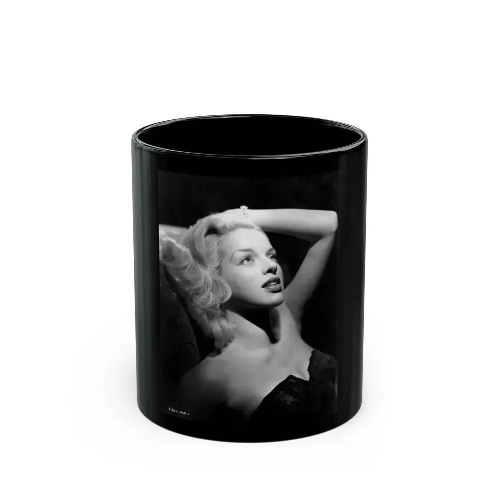 Diana Dors #159 (Vintage Female Icon) Black Coffee Mug 11oz - Go Mug Yourself