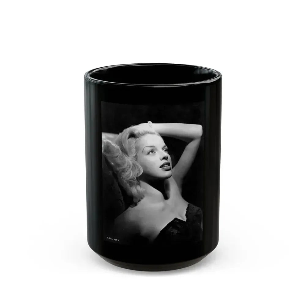 Diana Dors #159 (Vintage Female Icon) Black Coffee Mug 15oz - Go Mug Yourself