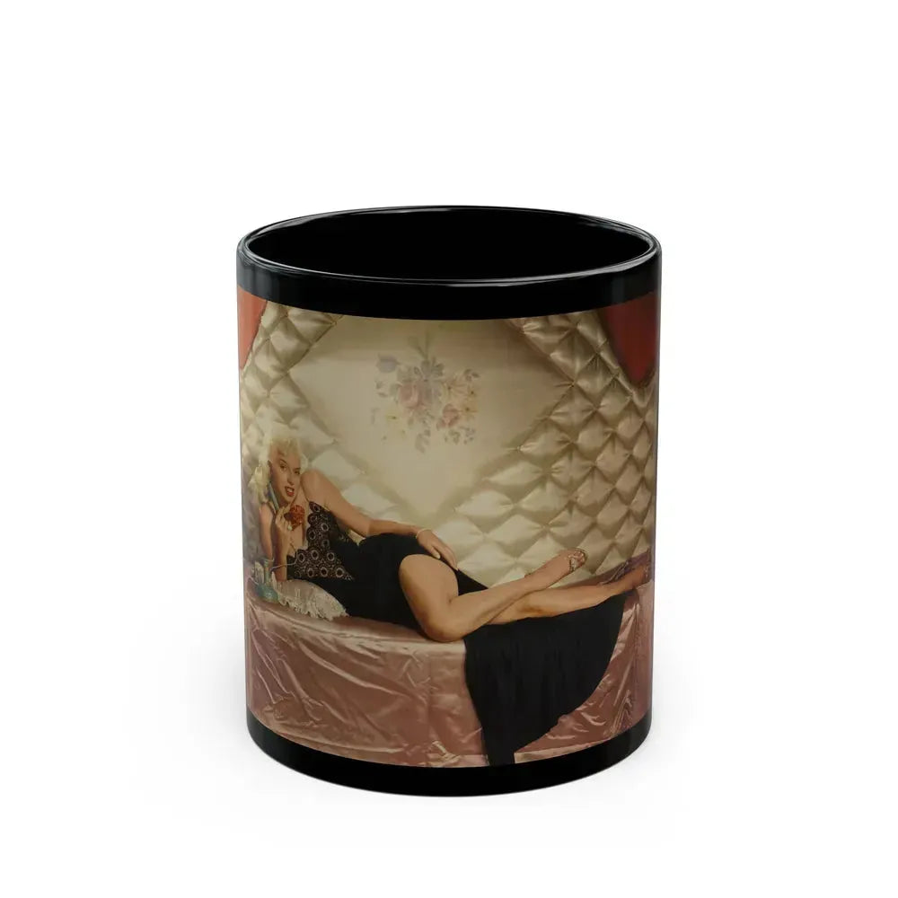 Diana Dors #161 (Vintage Female Icon) Black Coffee Mug 11oz - Go Mug Yourself