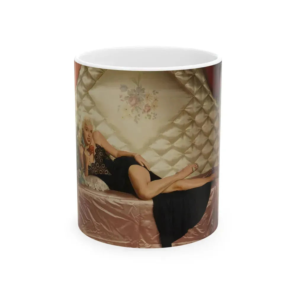 Diana Dors #161 (Vintage Female Icon) White Coffee Mug 11oz - Go Mug Yourself