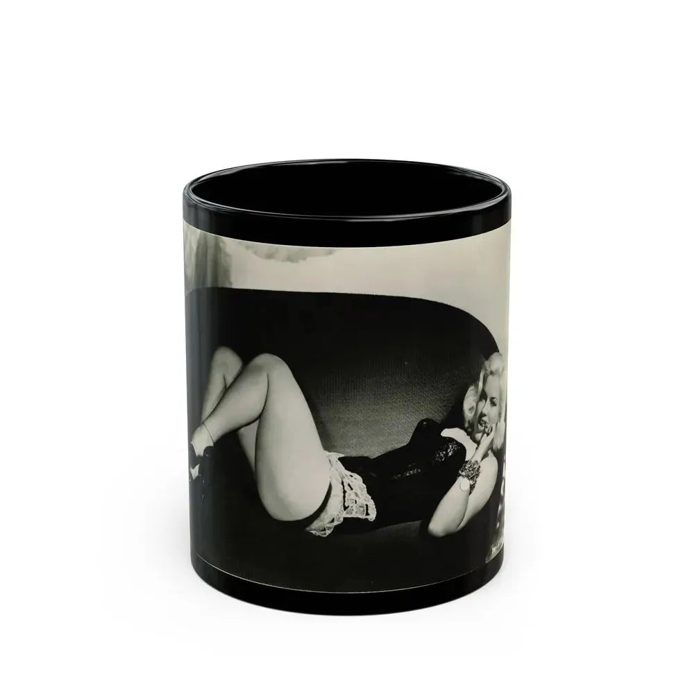 Diana Dors #164 (Vintage Female Icon) Black Coffee Mug 11oz - Go Mug Yourself