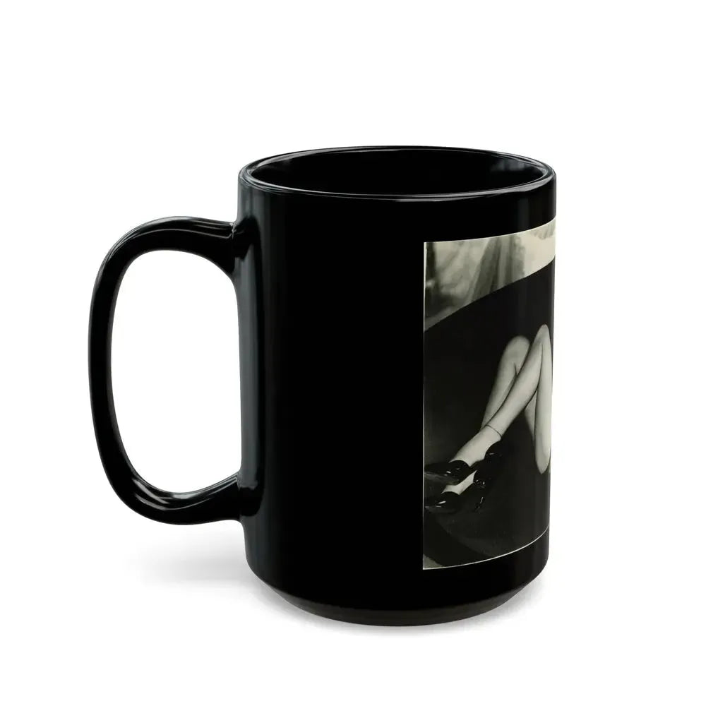 Diana Dors #164 (Vintage Female Icon) Black Coffee Mug - Go Mug Yourself