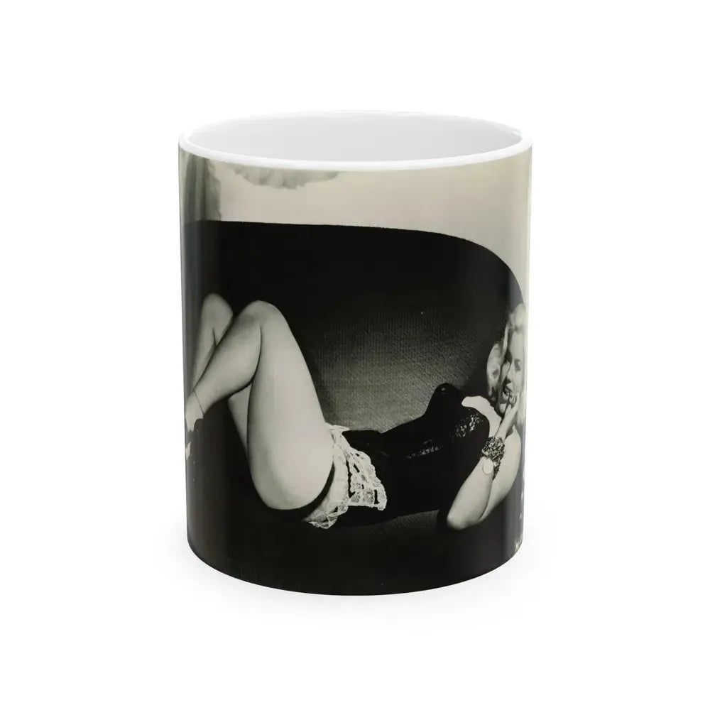 Diana Dors #164 (Vintage Female Icon) White Coffee Mug 11oz - Go Mug Yourself