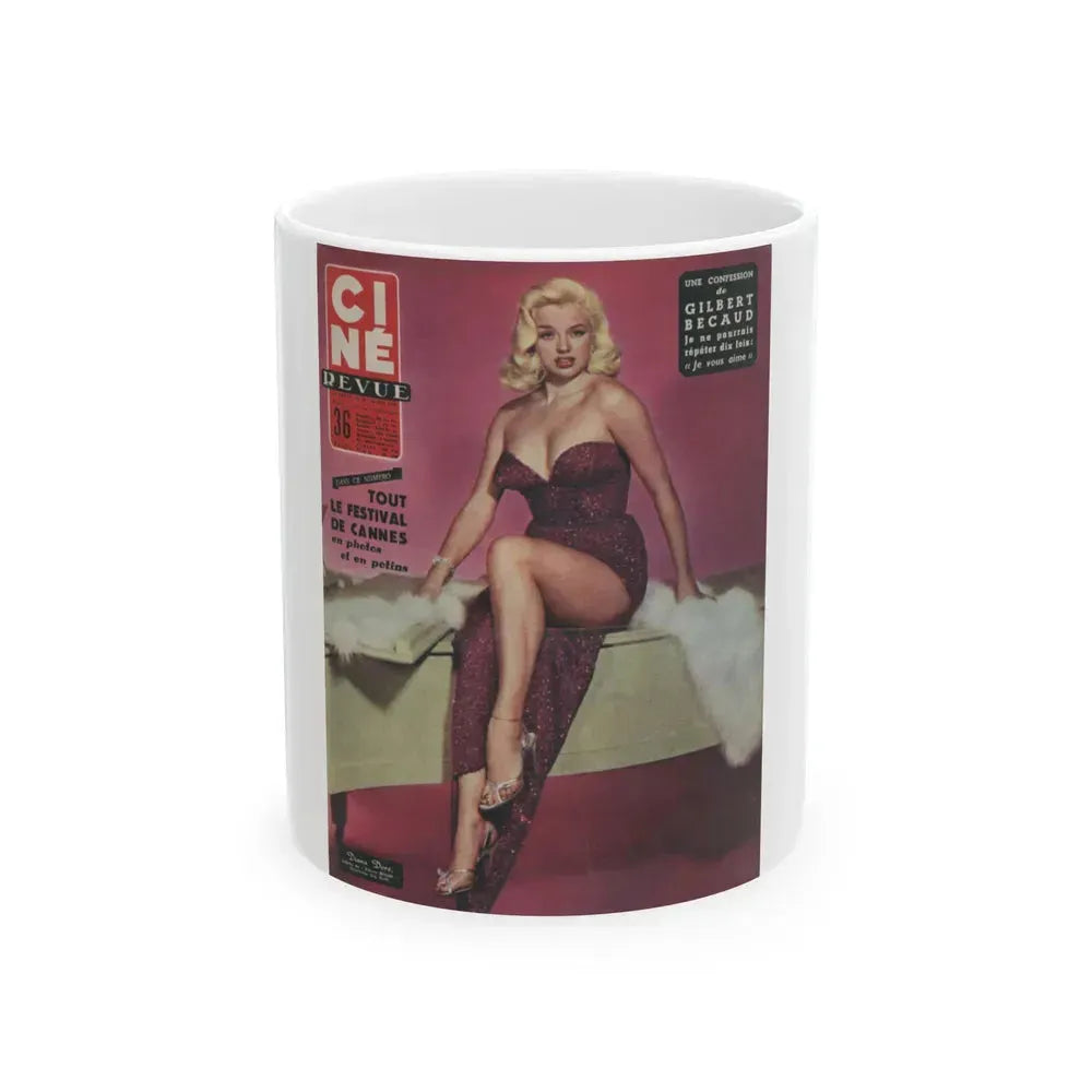 Diana Dors #165 (Vintage Female Icon) White Coffee Mug 11oz - Go Mug Yourself