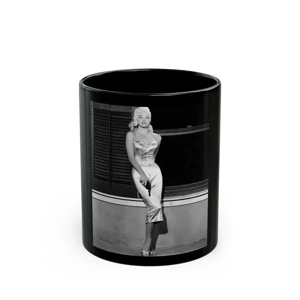 Diana Dors #166 (Vintage Female Icon) Black Coffee Mug 11oz - Go Mug Yourself