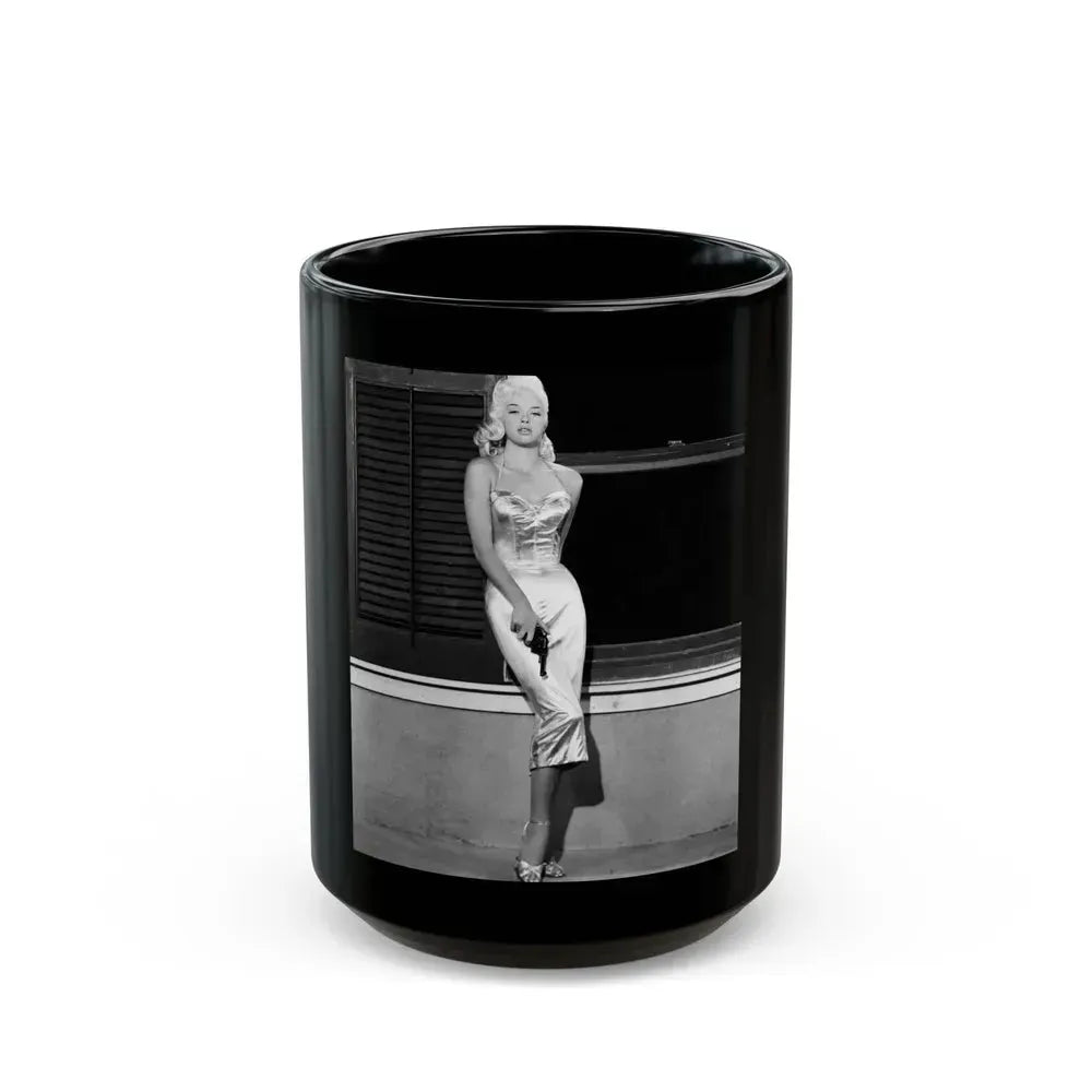 Diana Dors #166 (Vintage Female Icon) Black Coffee Mug 15oz - Go Mug Yourself