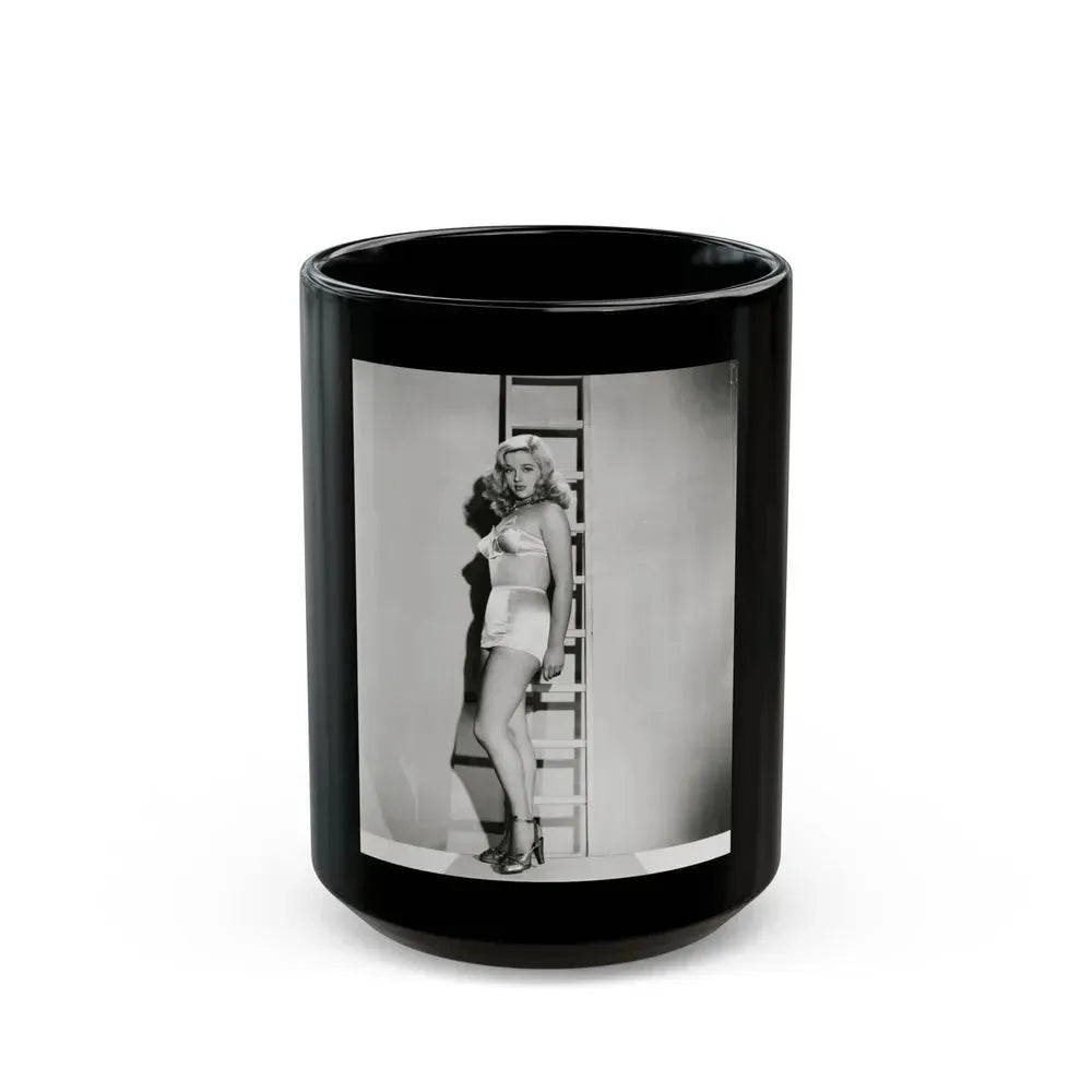 Diana Dors #171 (Vintage Female Icon) Black Coffee Mug 15oz - Go Mug Yourself