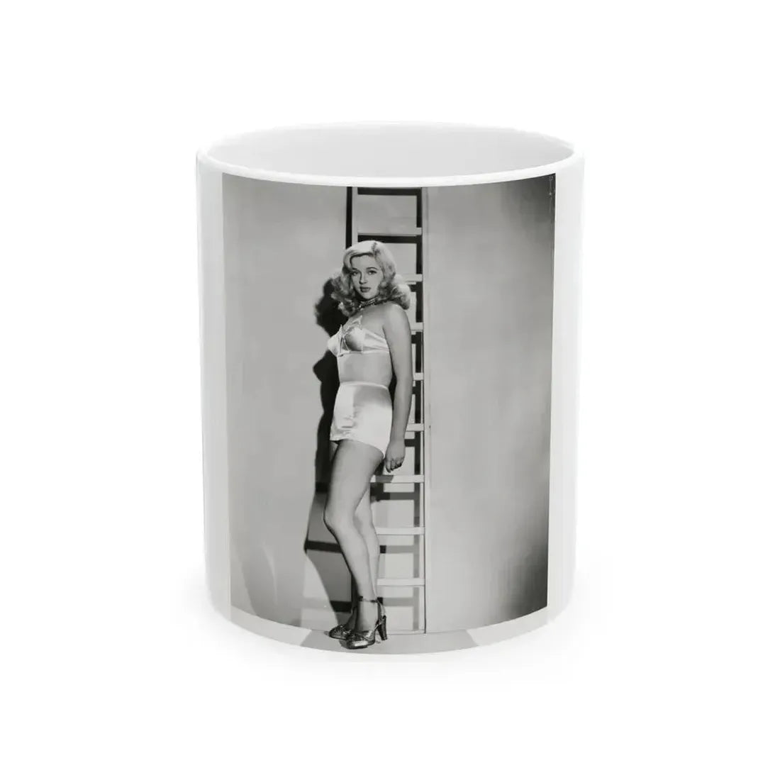 Diana Dors #171 (Vintage Female Icon) White Coffee Mug 11oz - Go Mug Yourself