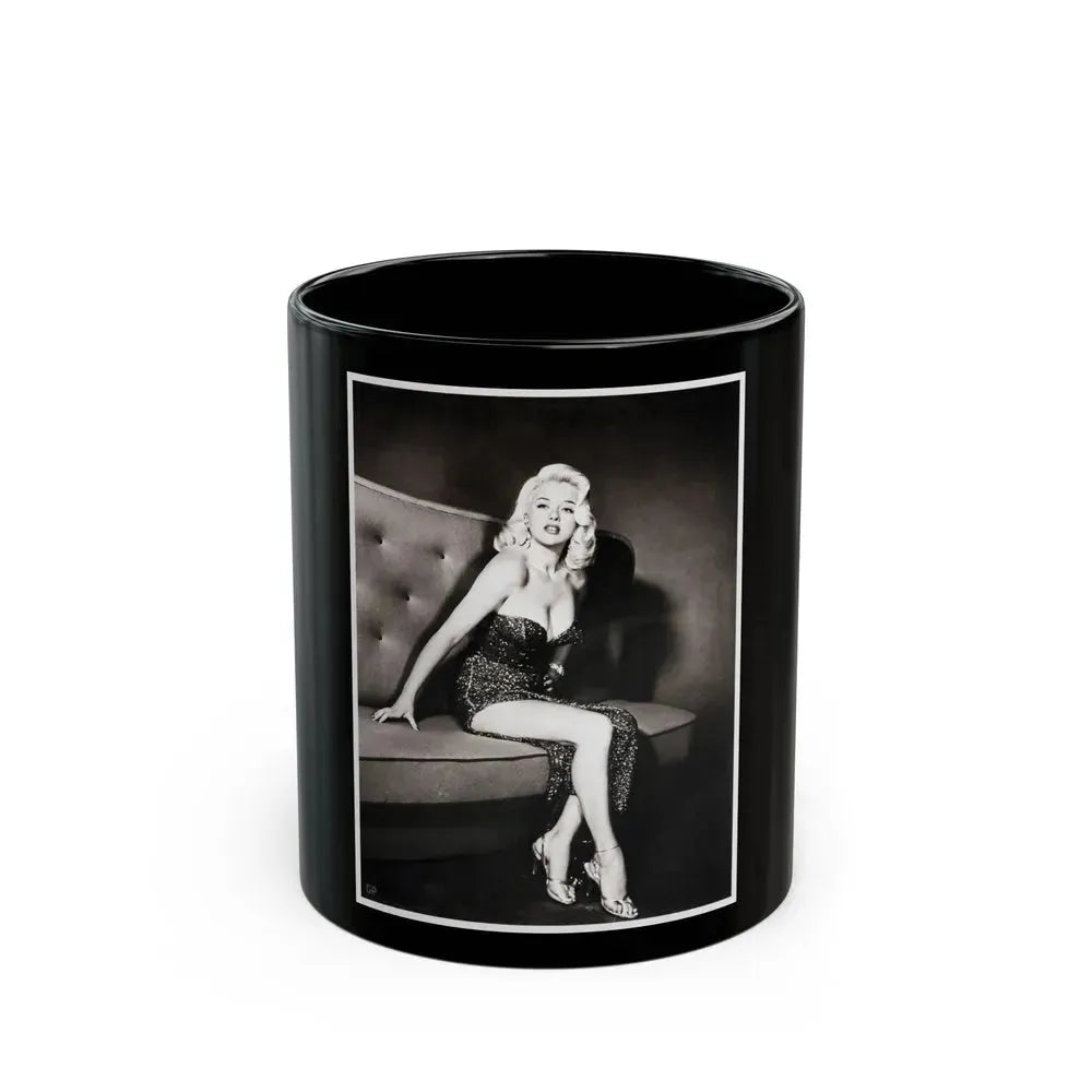Diana Dors #174 (Vintage Female Icon) Black Coffee Mug 11oz - Go Mug Yourself