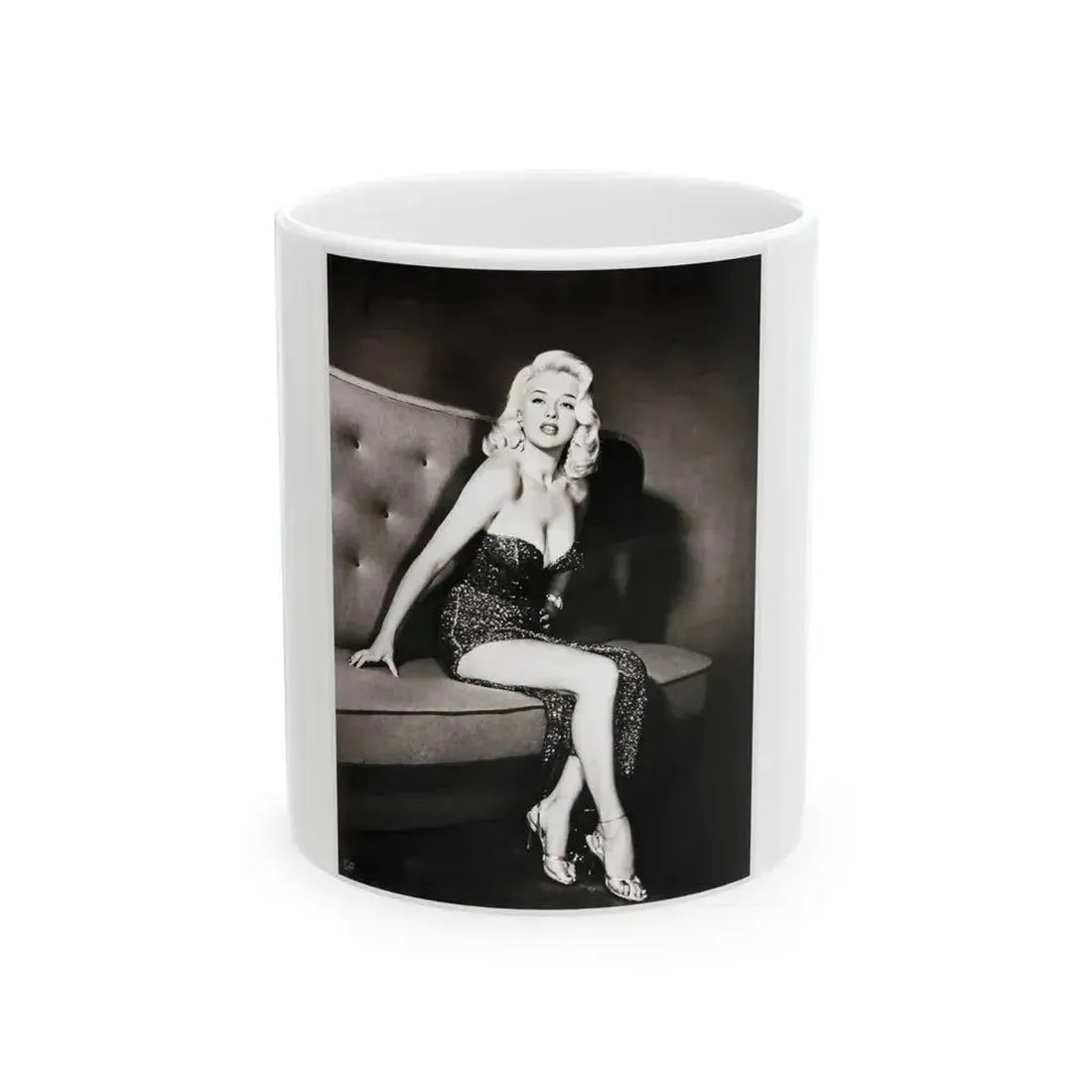 Diana Dors #174 (Vintage Female Icon) White Coffee Mug 11oz - Go Mug Yourself