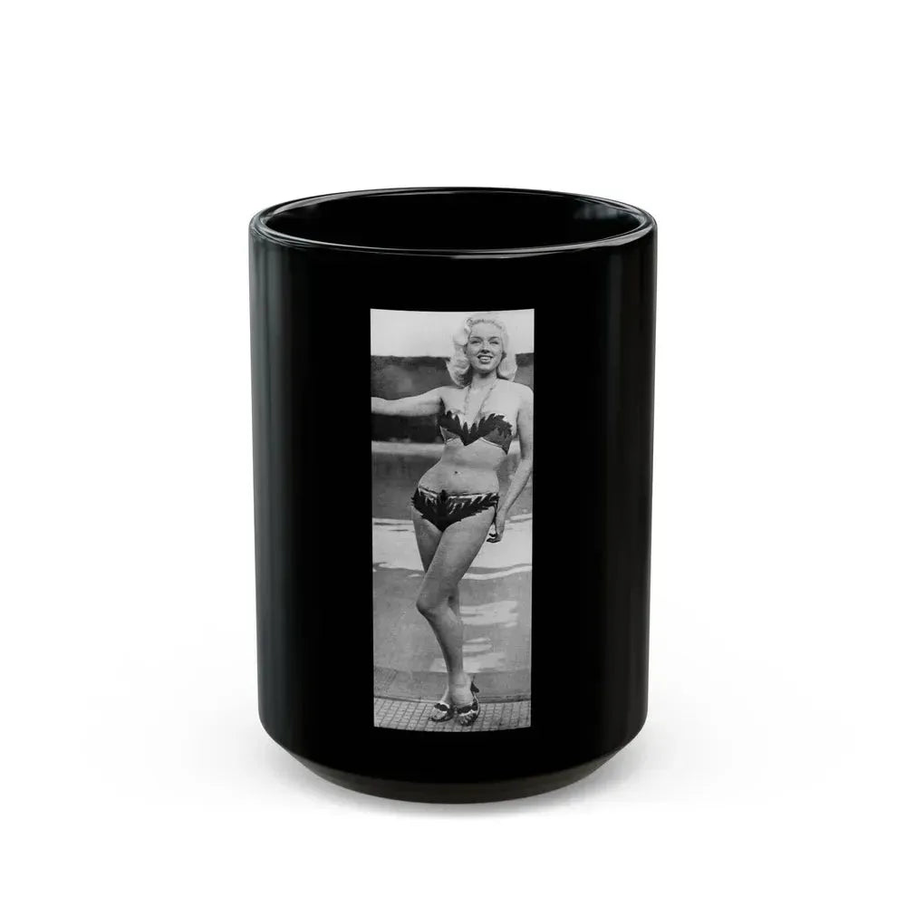 Diana Dors #176 (Vintage Female Icon) Black Coffee Mug 15oz - Go Mug Yourself