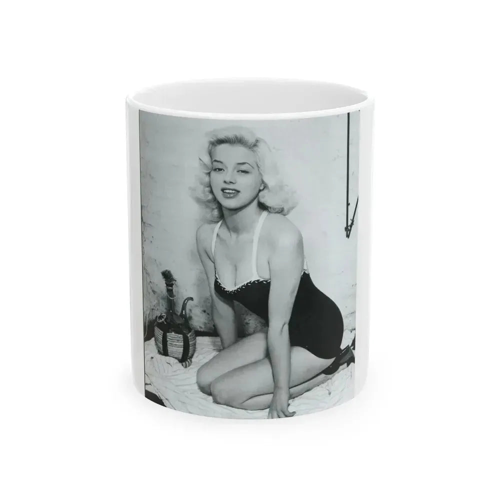 Diana Dors #177 (Vintage Female Icon) White Coffee Mug 11oz - Go Mug Yourself