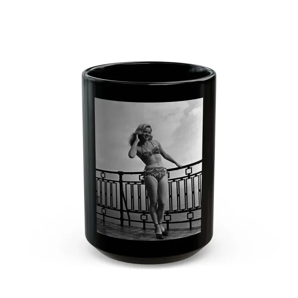 Diana Dors #178 (Vintage Female Icon) Black Coffee Mug 15oz - Go Mug Yourself