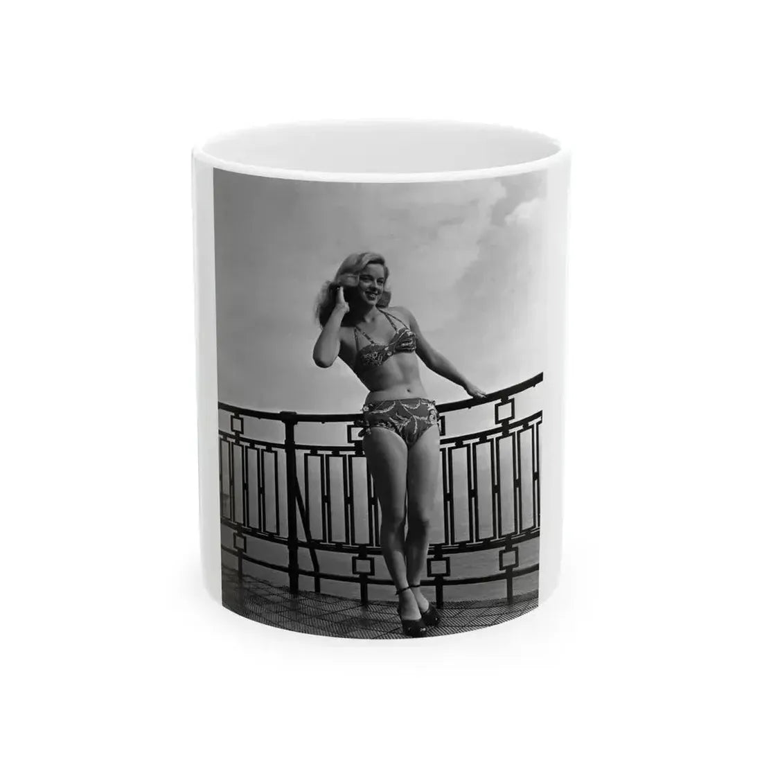 Diana Dors #178 (Vintage Female Icon) White Coffee Mug 11oz - Go Mug Yourself
