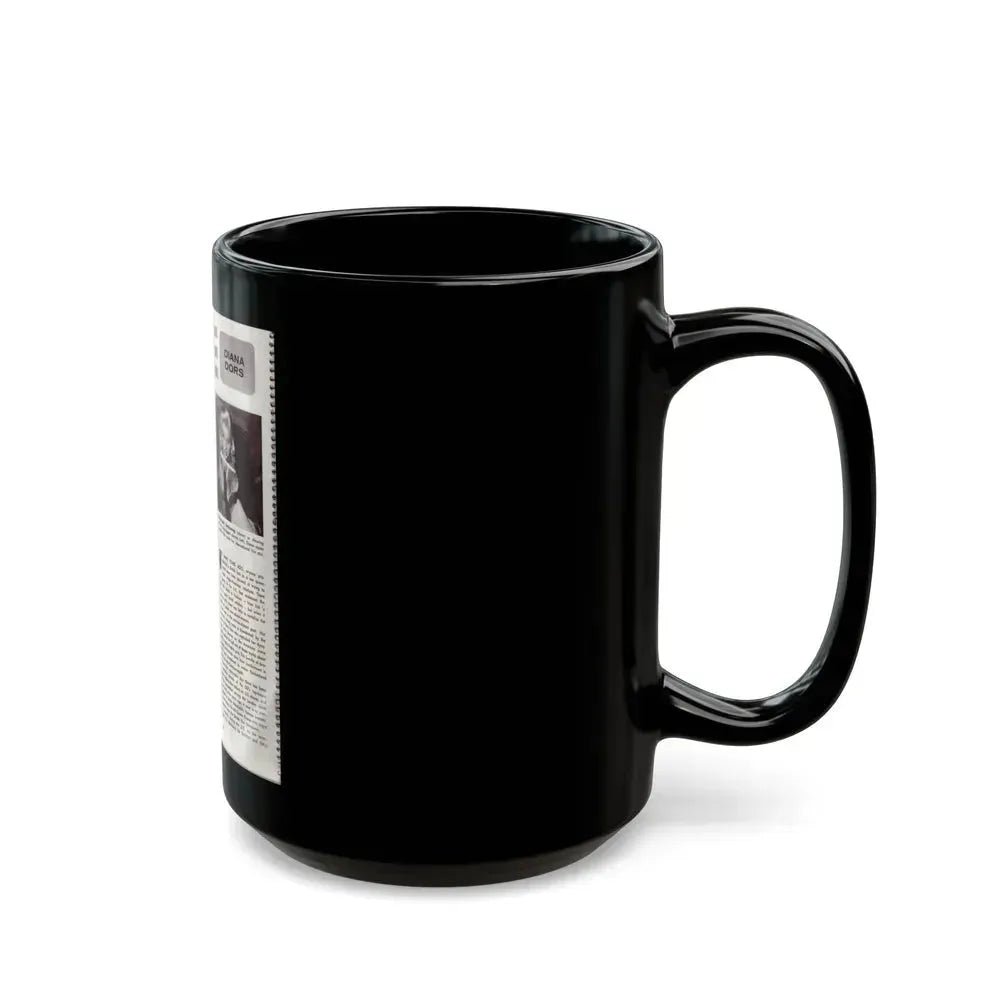 Diana Dors #179 (Vintage Female Icon) Black Coffee Mug - Go Mug Yourself